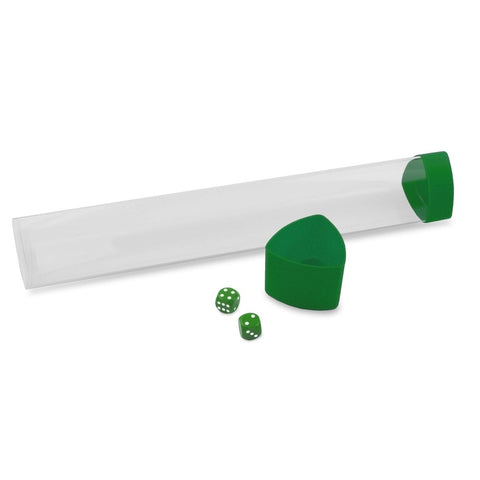 BCW Playmat Tube with Dice Cap - Green