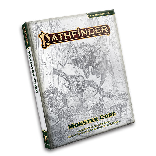 Pathfinder RPG, 2e: Monster Core Remastered, Sketch Cover